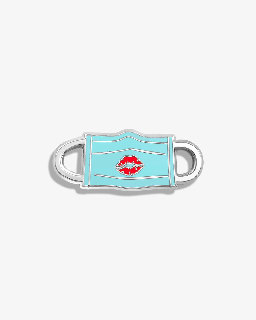 Mask w/ Lipstick Lapel Pin
